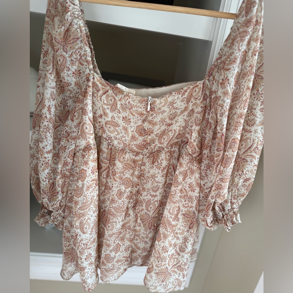 Altar’d State Paisley Blouse Sz M - Picture 5 of 12